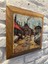 Masif Çerçeveli Doğal Taş Mermer Tablo Pano 26X26 cm Kahverengi 2
