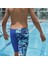 Allover Leg V Cut Jam-Mer Erkek Çocuk Yüzücü Mayosu Mavi 1