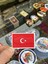 3D Lazer Kesim Türk Bayrağı Plastik Patch (Peç) Arkası Cırtlı 1
