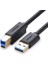 Usb-A 3.0 & Usb-B 3.0 Yazıcı Kablosu, 1 Metre, Siyah 2