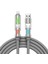 240W 4'ü 1 Arada Type-C/usb-A/lightning Gri Silikon Şarj ve Data Kablosu 1.2 Metre 1