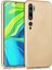 Matte Silicone Xiaomi Mi Note 10 Için Kılıf Gold [mi Note 10 ile Uyumlu Kılıf - Gold] 3