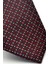 Beyaz Karışık Desenli Bordo Dokuma Kumaş Mendilli Slim Fit Kravat // SDK-2502-3 3