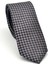 Kahverengi Piti Kare Desenli Vizon Dokuma Kumaş Mendilli Slim Fit Kravat // SDK-2503-3 1