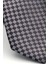 Kahverengi Piti Kare Desenli Vizon Dokuma Kumaş Mendilli Slim Fit Kravat // SDK-2503-3 3