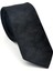 Şal Desenli Siyah Dokuma Kumaş Mendilli Slim Fit Kravat // SDK-2512-1 1