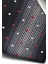 Gri Verev Desenli Siyah Dokuma Kumaş Mendilli Slim Fit Kravat // SDK-2505-1 3
