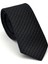 Beyaz Kırcıl Desenli Siyah Dokuma Kumaş Mendilli Slim Fit Kravat // SDK-2504-1 1