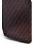Bej Kırcıl Desenli Kahverengi Dokuma Kumaş Mendilli Slim Fit Kravat // SDK-2504-4 3