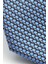 Beyaz Küçük Kare Desenli Mavi Dokuma Kumaş Mendilli Slim Fit Kravat // SDK-2511-5 3