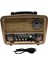 Güneş Enerjili Bluetooth Radyo, Fm/am/sw, Usb, Sd, Aux, Renkli, Nostaljik Tasarım 2