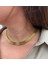 Çelik Hasır Model Orta Kalın Gold Kolye 1
