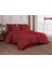 Premıum Bordo Renk Pamuk Saten Çift Kişilik Nevresim Takımı Kutusuz 1