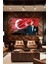 Vatan Sevgisi Temalı Kırmızı Cam Tablo, Şık Hediye, Atatürk ve Türk Bayrağı Tasarımı 7