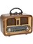 Bej Renkli Bluetooth ve Radyo Nostaljik Müzik Kutusu, Usb/sd/fm 3 Band 3