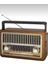 Kahverengi Nostaljik Radyo Bluetooth, Usb, Sd, El Feneri ile Çok Fonksiyonlu 2
