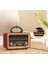 Kahverengi Retro Vintage Bluetooth Radyo ve Hoparlör, Müzik Keyfi Için Ideal Seçim 2