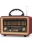 Kahverengi Retro Vintage Bluetooth Radyo ve Hoparlör, Müzik Keyfi Için Ideal Seçim 4