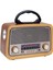Kahverengi Eskitme Retro Radyo, Bluetooth, Fm, Sd Kart, Aux, Şık Tasarım 4
