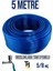 5/8 Silikonlu Dayanıklı Bahçe Hortumu (5 Metre) Mavi ( Musluklara Tam Uyumlu) 1