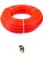 1.1/4 Silikonlu Dayanıklı Bahçe Hortumu (25 Metre) Kırmızı 2