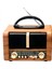 Kahverengi Vintage Nostalji Bluetooth Radyo Fm USB Sd Kart Modern Tasarım 2