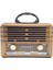 Nostaljik 3 Bant Radyo, Bluetooth, Usb/sd/aux, Fm, Müzik Kutusu, Ekru 1
