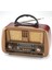 Kahverengi Taşınabilir Bluetooth Radyo, Şarjlı, Pilli, Fm, Usb, Sd ile Kullanım Kolaylığı 2