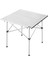 Kamp Masası, Güçlendirilmiş Alüminyum Katlanır Piknik Masası, Outdoor Masa 70X70X60CM Gümüş 1