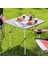 Kamp Masası, Güçlendirilmiş Alüminyum Katlanır Piknik Masası, Outdoor Masa 70X70X60CM Gümüş 8