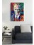 Renkli Atatürk Portre Kanvas Tablo, Dekoratif ve Şık Ev ve Ofis Dekoru 2