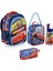 Şimşek Mcqueen Premium Lisanslı Ilkokul Çantası + Beslenme Çantası + Kalemkutu + Suluk Set 1
