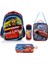 Şimşek Mcqueen Premium Lisanslı Ilkokul Çantası + Beslenme Çantası + Kalemkutu + Suluk Set 2