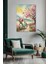 Canlı Renklerle Çiçek Temalı Kanvas Tablo - Duvar Dekorasyonu 1