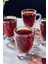 Turuncu 4’lü Cam Ayaklı Kulplu Çay Kahve Bardağı 200ML Set 2