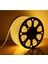 220V LED Şerit Işık 5050 3 Çip Amber 60 LED Hortum Şerit Armatür 1