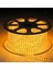 220V LED Şerit Işık 5050 3 Çip Amber 60 LED Hortum Şerit Armatür 2