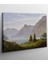Renkli Dağ ve Göl Manzarası Kanvas Tablo, Doğa Temalı Dekorasyon Parçası 1