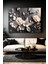 3D Siyah Çiçekler Dekoratif Kanvas Duvar Tablosu, Şık ve Modern Tasarım 1