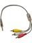 3.5mm Stereo Erkek To 3x Rca Erkek Kablo 30CM 3