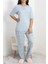 Seka Bambu Battal Pijama Takımı Mavigri - 50587.1049. 1