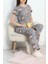 Seka Alt Üst Aynı Pijama Takımı Griayıcık - 50079.1857. 1