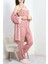 Seka Milan Kumaş Üçlü Pijama Takımı Pudrakalp - 50147.1857. 1