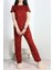 Seka Alt Üst Aynı Pegasus Pijama Takımı Bordoyıldızlı - 50419.1048. 1