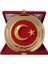 Kırmızı Işlemeli Tabak Plaket, 25 Cm, Şık ve Modern Dekoratif Ürün 1