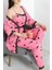 Seka Milan Kumaş 3'lü Pijama Set Pembesiyah - 50147.1857. 1