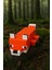 Minecraft Tarzı Tilki Oyuncak – Bloklu Yapı Seti, Koleksiyonluk Hediye Dekoratif Figür 16CM 4
