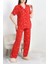 Seka Milan Kumaş Düğmeli Pijama Takımı Kırmızıkalp - 750.1287. 1