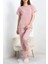 Seka Manşetli Süprem Alt Üst Aynı Pijama Takımı Pembesiyah - 50673.1961. 1