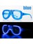 Nessiworld Mavi LED Işıklı Parti Gözlüğü - Neon Glow Şerit Gözlük 3 Modlu 2